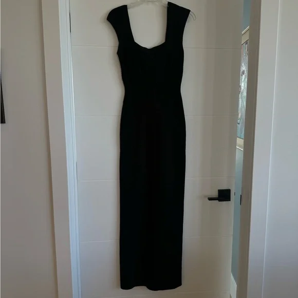 chinese dress ladies Herve Leger | Strapless Bandage Gown - Metallic Black